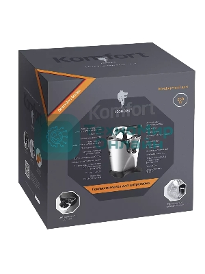 Соковыжималка LEONORD LE-1727 серебристый/черный, цитрусовая, 250 Вт, механическое