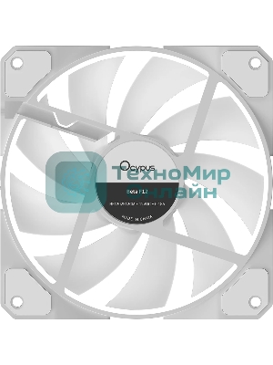 Кулер для процессора Ocypus Beta F12 WH ARGB, 120x120x25мм, 4-PIN PWM, 800-1600 RPM, 29 DBA MAX, HYDRO BEARING