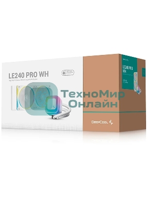 Система водяного охлаждения Deepcool LE240 Pro ARGB Soc-AM5/AM4/1200/1700/1851 белый 4-pin 28.2-33dB Al 280W 1347gr Ret (R-LE240PRO-WHAMMC-G-1)