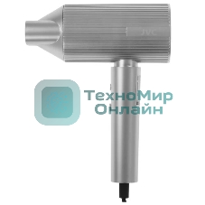 Фен JVC JHD012 серый/серебристый, 1800 Вт