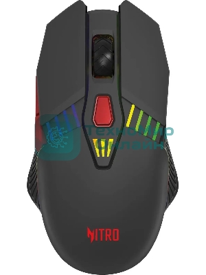 Мышь беспроводная Acer Nitro OMR305 черный, 3200 dpi, радиоканал, Bluetooth, USB, кнопки - 8