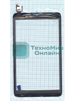 Сенсорное стекло (тачскрин) LCGP0801033 REVA-A1, черное