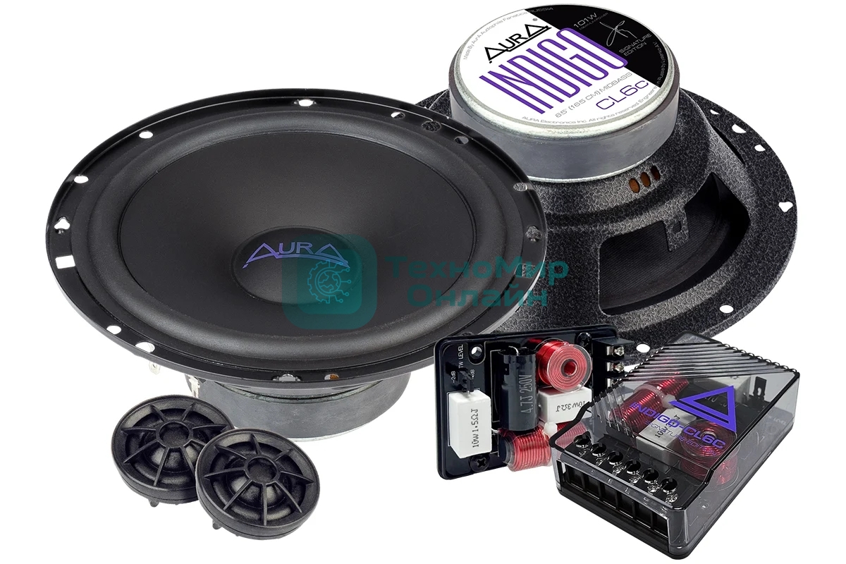 2-полосная компонентная акустика AURA INDIGO-CL6C