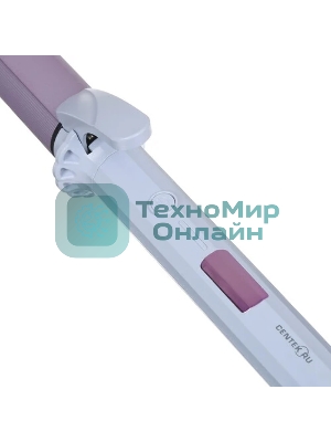 Щипцы для завивки волос Centek CT-2097 белый/сиреневый, 32 мм, 210 °C, 5 режимов