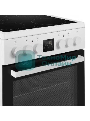 Плита электрическая Maunfeld MEC57CW08TD белый, конфорок 4 шт, духовка 59 л, 50 см x 85 см x 60 см