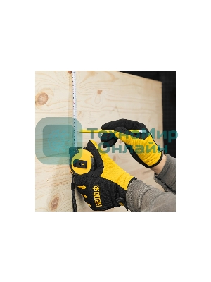 Рулетка Denzel 5м х 19мм, двухкомп. корпус, кнопка-пауза