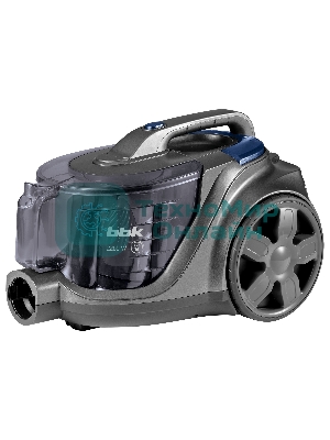 Пылесос BBK BV1900 серый/синий, 400/2200 Вт, уборка сухая, пылесборник контейнер 3 л