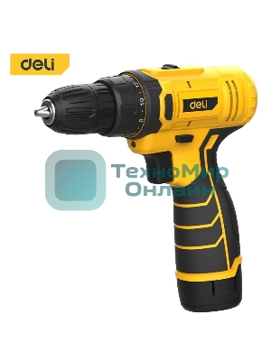Дрель-шуруповерт Deli DL-DZ12-5A2, 12 В, 2 Ач, 30 Нм, щеточный