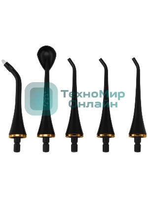 Ирригатор Polaris PWF 0201 портатив. импульсн. 5насад. черный