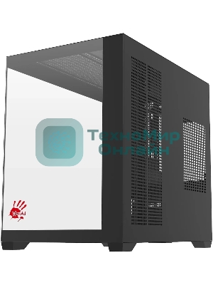 Компьютерный корпус Bloody CC-122 черный без БП ATX 10x120мм 1xUSB2.0 1xUSB3.0 audio