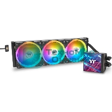 Система жидкостного охлаждения Thermaltake MAGFloe 360 Ultra ARGB Soc-AM5/AM4/1200/1700/1851 черный 4-pin 30.6dB Al+Cu LCD Ret (CL-W432-PL12SW-A)