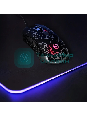 Мышь проводная SunWind SW-M705G черный, 3600 dpi, USB, кнопки - 6