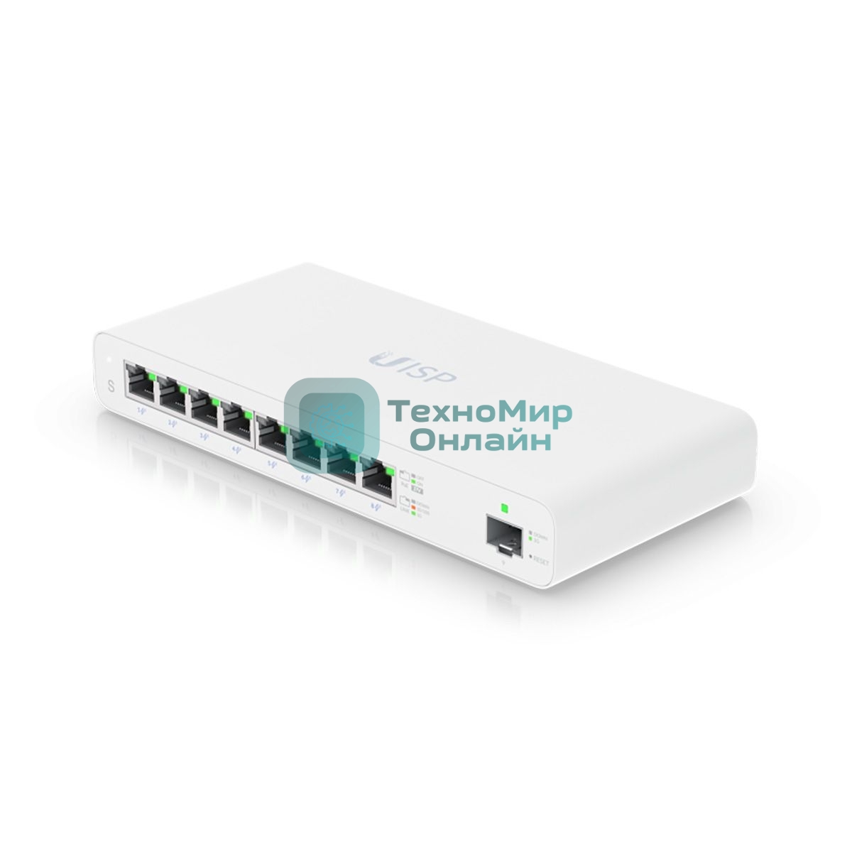 Коммутатор UISP Switch UISP-S PoE-коммутатор, 8х 1G RJ45, 1х SFP, раздача 110 Вт
