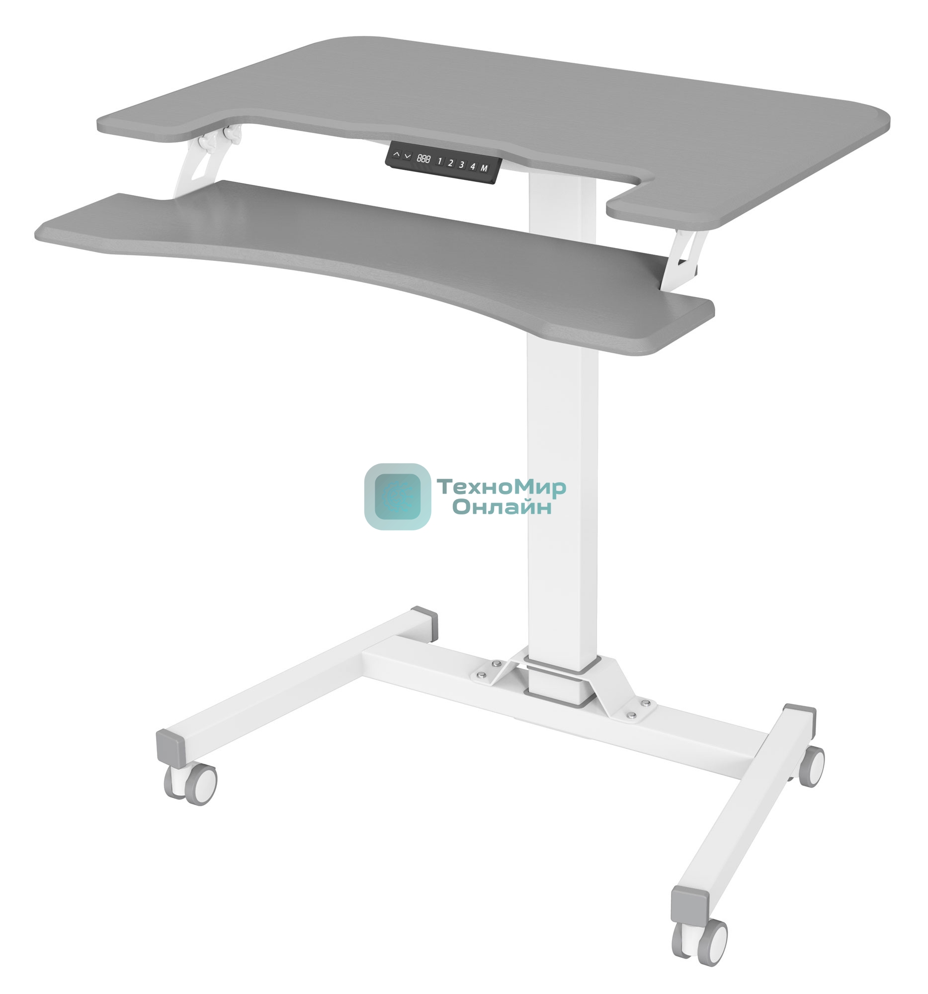 Стол для ноутбука Cactus VM-FDE103 столешница МДФ серый 91.5x56x123см (CS-FDE103WGY)