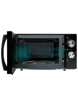 Микроволновая печь Hyundai HYM-M2050 черный, 20 л, 700 Вт, переключатели - поворотный механизм