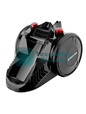 Пылесос BRAYER BR4202 черный/красный, 420/2200 Вт, уборка сухая, пылесборник контейнер 2.5 л