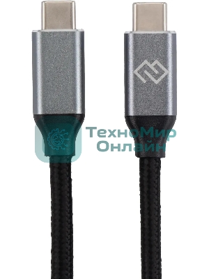Кабель Digma D-Type-C-USB3.2-3m D-TYPE-C-USB3.2-100W-4K-3M 3м черный