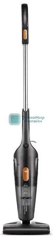 Пылесос вертикальный Deerma DX115C черный, питание от сети, 600 Вт, уборка сухая, пылесборник 1.2 л