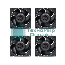 Комплект вентиляторов для корпуса Arctic S8038-10K (4 Pack) черный, 80 мм, 10000 об/мин, 4 pin