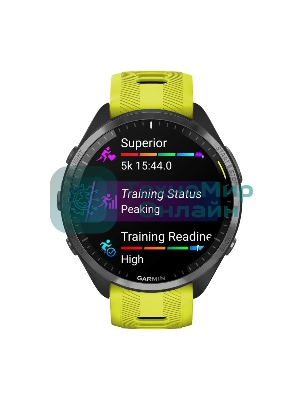 Смарт-часы Garmin Forerunner 965 черный, желто-черный ремешок 47мм