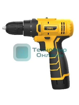 Дрель-шуруповерт Deli DL-DZ12-5A2, 12 В, 2 Ач, 30 Нм, щеточный