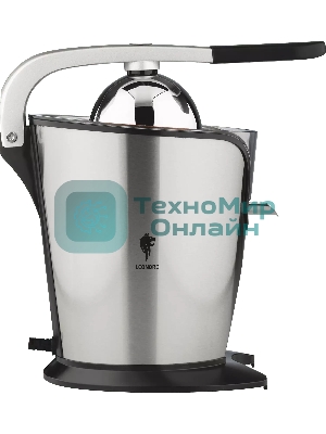 Соковыжималка LEONORD LE-1727 серебристый/черный, цитрусовая, 250 Вт, механическое