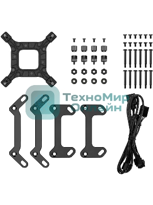 Система жидкостного охлаждения Deepcool LQ360 Ultra ARGb Soc-AM5/AM4/1200/1700/1851 черный 4-pin 38.71dB Al LCD 350W 1840gr Ret (R-LQ360-BKASMC-G-1)