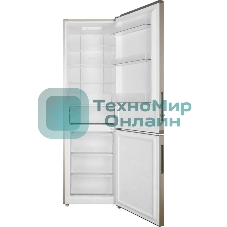 Холодильник Candy CFN6200G золотистый двухкамерный 243/91л морозилка снизу, No Frost