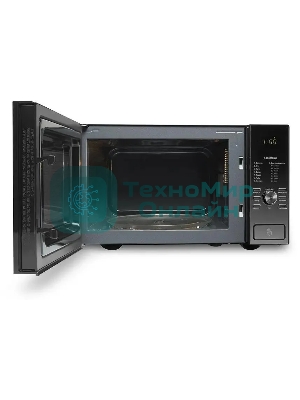 Микроволновая печь Polaris PMO 2303D RUS черный, 23 л, 900 Вт, переключатели- кнопки, поворотный механизм