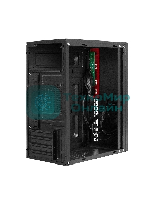 Компьютерный корпус Minitower ExeGate BAA-403U2-UNS500 (mATX, БП UNS500 с вент. 12см, 1*USB/2*USB 3.0, HD Audio, черный)