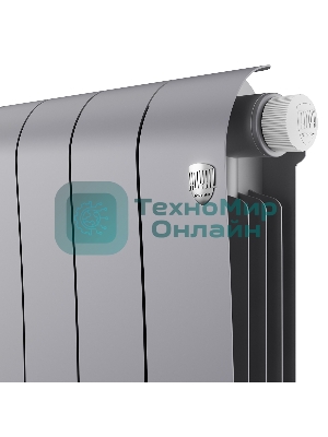 Радиатор биметаллический Royal Thermo Infinity 300 Silver Satin VR80 - 12 секц.