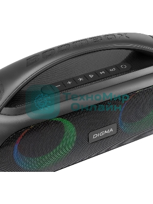 Колонка портативная Digma D-PS1530 черный/черный 50W 2.1 BT 10м 3000mAh