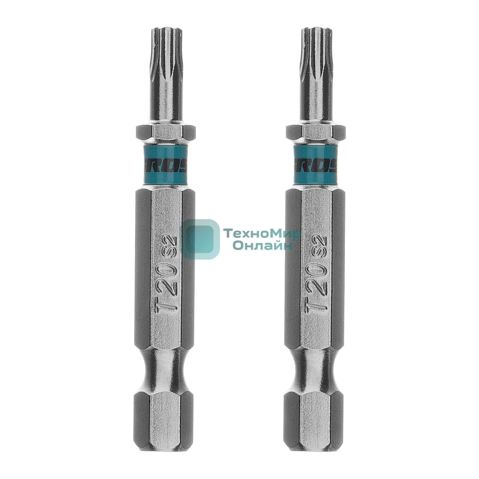 Бита Gross Torx 20х50 мм, сталь S2, шестигр., 2 шт.