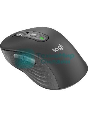 Мышь беспроводная Logitech M750 графитовый, 4000 dpi, радиоканал, Bluetooth, USB, кнопки - 5