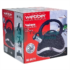 Чайник для плиты со свистком WEBBER BE-0574 3 л черный