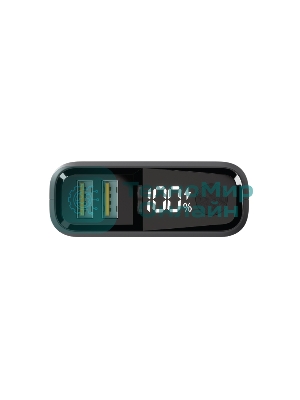 Портативный аккумулятор OLMIO QS-10, 10000mAh, 22.5W QuickCharge3.0/PowerDelivery, LCD, темно-серый