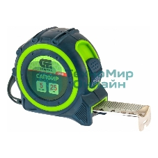 Рулетка Сибртех Сапфир, двухкомпонентный корпус, 5 м х 25 мм