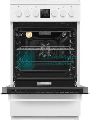 Плита электрическая Maunfeld MEC57CW08TD белый, конфорок 4 шт, духовка 59 л, 50 см x 85 см x 60 см