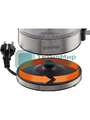 Чайник электрический Gorenje K17GDW 743902 черный