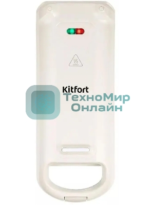 Вафельница Kitfort КТ-1690 700Вт черный/белый