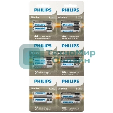 Элемент питания алкалиновый AA/LR6 1.5В Entry отрывной набор (блист. 12шт) Philips Б0064636