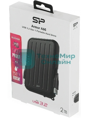 Внешний HDD 2Tb Silicon PowerArmor A66, 2.5