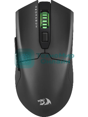 Мышь проводная игровая Redragon FYZU черная (USB, Pixart P3395, Huano, 6 кн., 26000 Dpi, RGb подсветка)