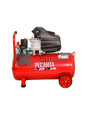Компрессор Ресанта КП-8/50Л 900/74/7/10