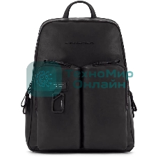 Рюкзак унисекс Piquadro Harper CA3869AP/N черный натур.кожа