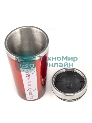 Термокружка Lara LR04-32 500 мл, высота 18 см, диаметр 8 см, стальная внутренняя поверхность