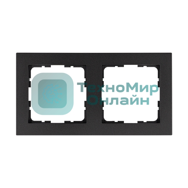 Рамка Jasmart 2-м G-Classic антрацит