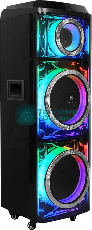 Колонка портативная Ural 203 черный 2000W 1.1 BT/3.5Jack/USB-C 15м 9000mAh