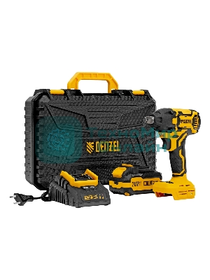 Гайковерт Denzel ударный аккумуляторный бесщет. CIWH-BL-20-350, Li-Ion, 20 В