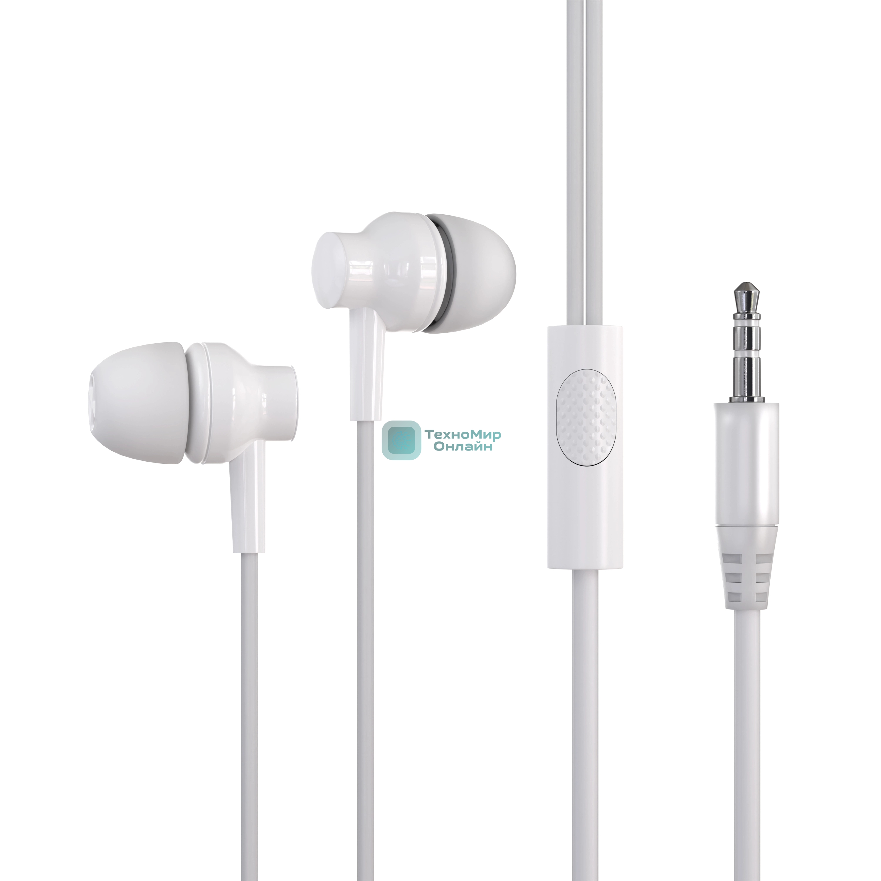 Наушники TWS More Choice G38 белый, вкладыши, Bluetooth, до 4 ч